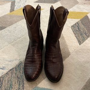 Tecovas Boots (Caiman Skin) size 11.5